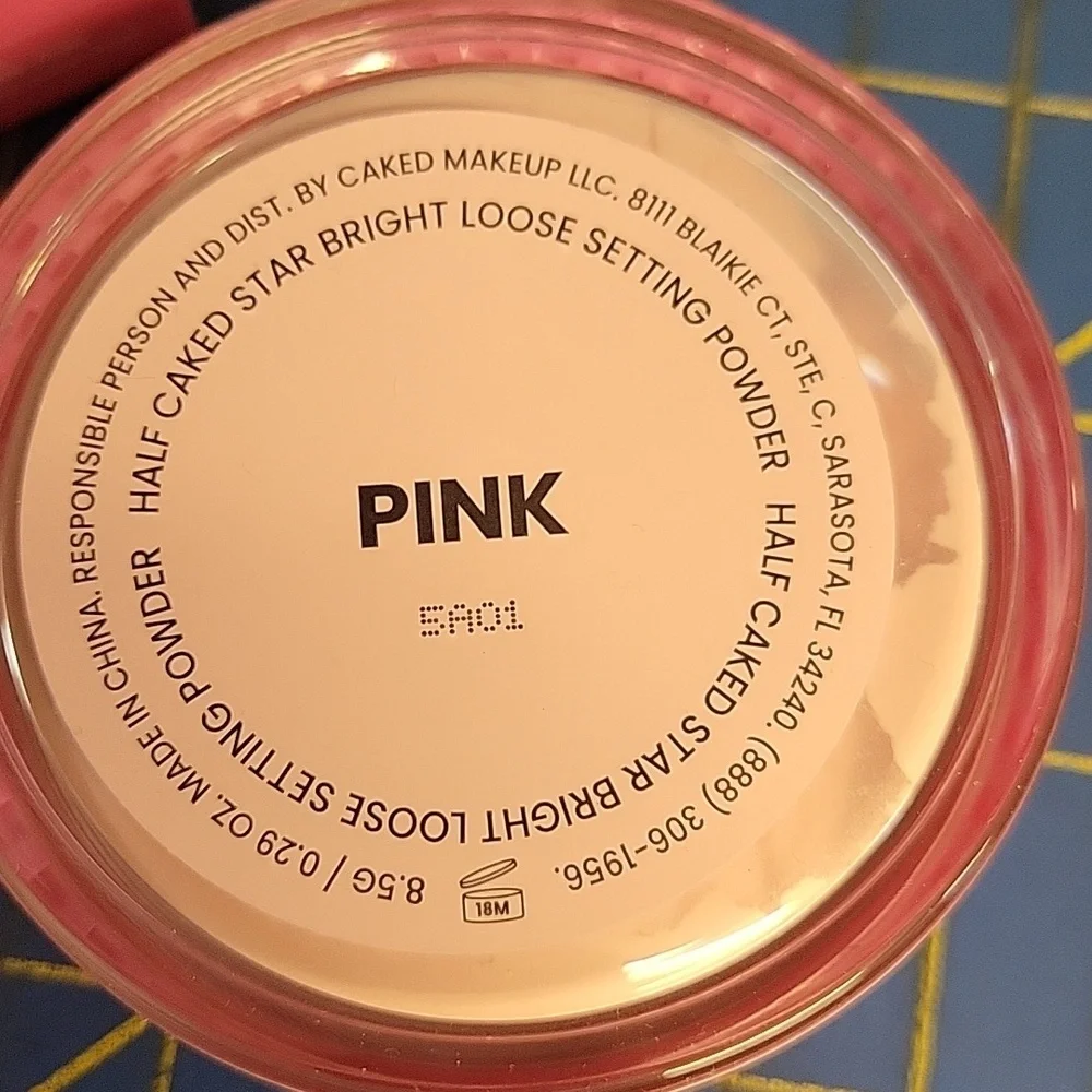 Half Caked Star Bright Loose Setting Powder 8.5g New  - Pink